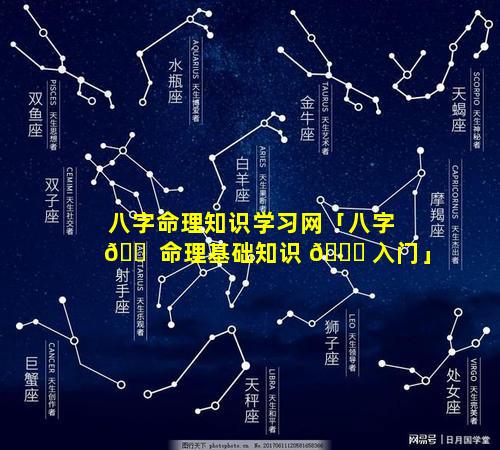 八字命理知识学习网「八字 🐠 命理基础知识 🐟 入门」